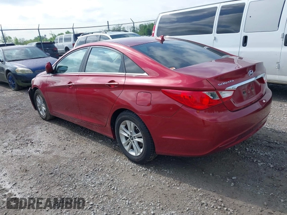 2013 Hyundai Sonata GLS with VIN 5NPEB4AC5DH710794, listed as a IAAI auction lot 42171048 with 100,099 mi miles and . Bid and sale history available at carsss.com. Image 3.