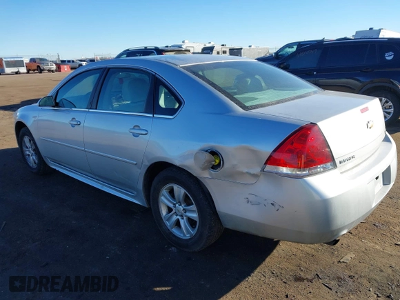 2013 Chevrolet Impala LS with VIN 2G1WF5E38D1254485, listed as a IAAI auction lot 41590062 with 93,217 mi miles and . Bid and sale history available at DreamBid. Image 3.
