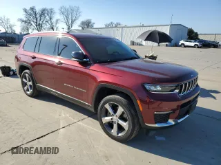 2021 Jeep Grand Cherokee Limited with VIN 1C4RJKBG9M8174778, listed as a Copart auction lot 89353225 with 41,713 mi miles and Salvage Title. Bid and sale history available at DreamBid. Image 4.
