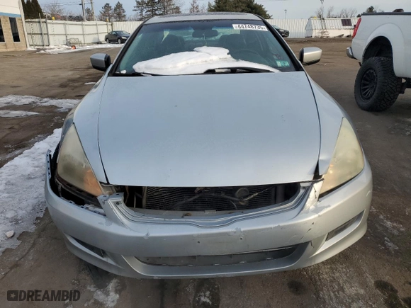 2007 Honda Accord Cpe EX-L with VIN 1HGCM72677A009747, listed as a Copart auction lot 44748735 with 180,192 mi miles and Salvage Title. Bid and sale history available at carsss.com. Image 5.