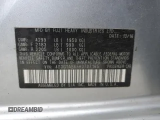 2017 Subaru Impreza Premium z VIN 4S3GTAB65H3707165, wystawiony jako Copart lot #60348225 z przebiegiem 104 779 mil mil oraz Szkoda całkowita • Salvage title. Historia ofert i sprzedaży dostępna na DreamBid. Obrazek 13.