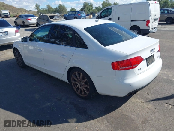 2010 Audi A4 2.0T Premium Plus with VIN WAUEFAFL7AN002177, listed as a IAAI auction lot 41808557 with 125,950 mi miles. Bid and sale history available at carsss.com. Image 3.
