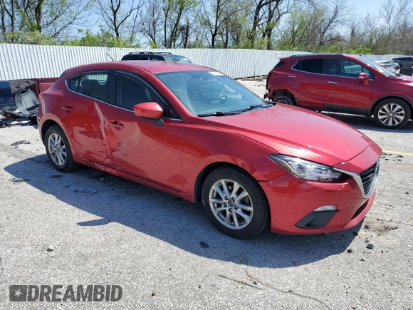 2016 Mazda 3 i Sport with VIN 3MZBM1K76GM267614, listed as a Copart auction lot 52087945 with 172,683 mi miles and Salvage Title. Bid and sale history available at DreamBid. Image 4.