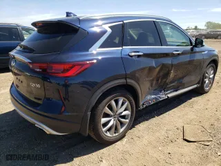 2022 Infiniti QX50 LUXE with VIN 3PCAJ5BBXNF115520, listed as a Copart auction lot 58223974 with 18,304 mi miles and Salvage Title. Bid and sale history available at carsss.com. Image 3.