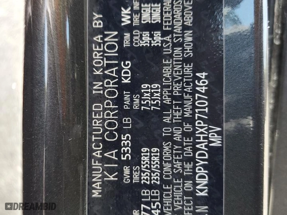 2023 Kia Sportage Plug-In Hybrid X-Line with VIN KNDPYDAHXP7107464, listed as a Copart auction lot 56829924 with 13,272 mi miles and Salvage Title. Bid and sale history available at carsss.com. Image 14.