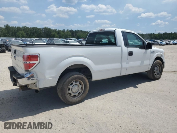2014 Ford F-150 XL with VIN 1FTNF1CF2EKD21155, listed as a Copart auction lot 54897075 with 156,681 mi miles and Salvage title. Bid and sale history available at DreamBid. Image 3.