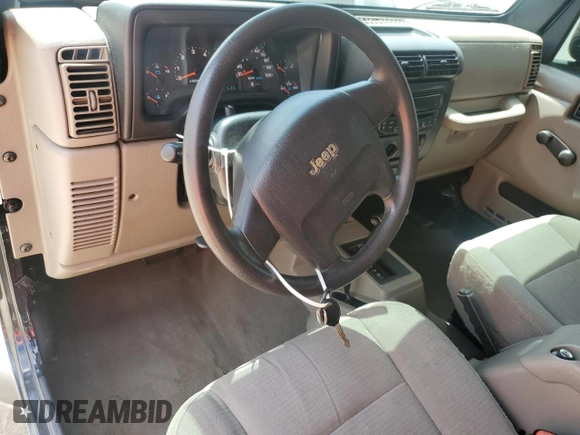 2006 Jeep Wrangler Sport with VIN 1J4FA49S36P704481, listed as a Copart auction lot 48362505 with 122,600 mi miles and Salvage Title. Bid and sale history available at carsss.com. Image 8.