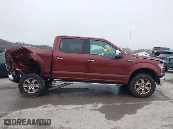 2015 Ford F-150 XLT with VIN 1FTEW1EF6FKE29664, listed as a IAAI auction lot 41548851 with 280,811 mi miles. Bid and sale history available at carsss.com. Image 13.