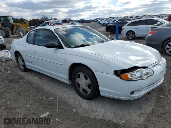 2000 Chevrolet Monte Carlo SS with VIN 2G1WX12K5Y9348669, listed as a Copart auction lot 46110075 with 186,511 mi miles and Clean Title. Bid and sale history available at carsss.com. Image 4.
