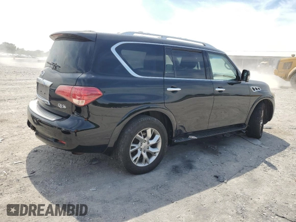 2012 Infiniti QX56 7-passenger with VIN JN8AZ2NE6C9021479, listed as a Copart auction lot 58426124 with 204,710 mi miles and Clean Title. Bid and sale history available at carsss.com. Image 3.