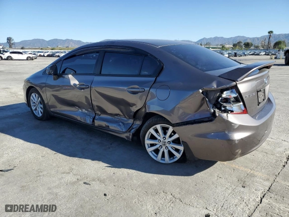 2012 Honda Civic Sdn EX-L with VIN 2HGFB2F92CH555510, listed as a Copart auction lot 49537865 with 146,558 mi miles and Salvage Title. Bid and sale history available at carsss.com. Image 2.