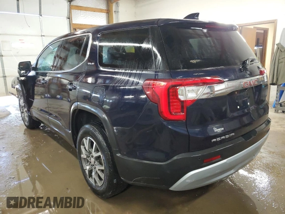 2021 GMC Acadia SLE with VIN 1GKKNKLA7MZ132561, listed as a Copart auction lot 46323775 with 53,112 mi miles and Salvage Title. Bid and sale history available at DreamBid. Image 2.