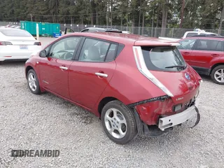2012 Nissan LEAF SL with VIN JN1AZ0CP7CT026409, listed as a IAAI auction lot 42127666 with 55,306 mi miles and . Bid and sale history available at DreamBid. Image 3.
