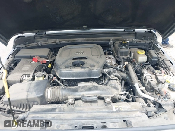 2018 Jeep Wrangler Unlimited Sport S with VIN 1C4HJXDN5JW145340, listed as a IAAI auction lot 42420695 with 92,500 mi miles and . Bid and sale history available at DreamBid. Image 10.