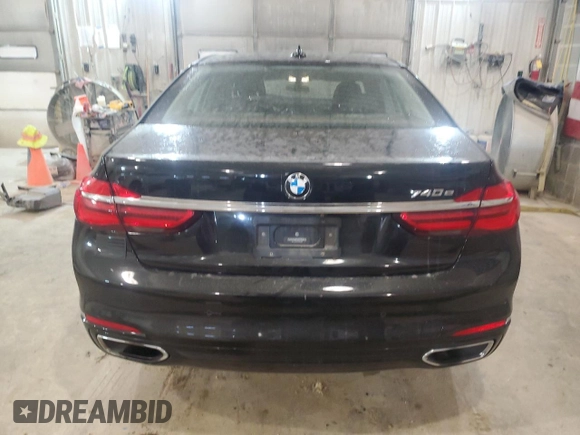 2018 BMW 7 Series 740e xDrive iPerformance with VIN WBA7J2C52JG497993, listed as a Copart auction lot 40766383 with 39,740 mi miles. Bid and sale history available at carsss.com. Image 6.