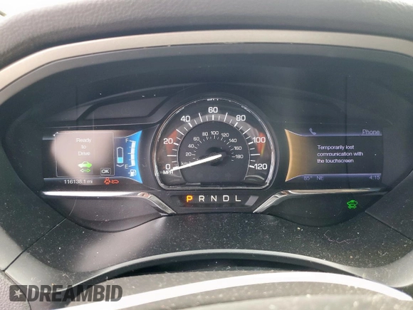 2013 Lincoln MKZ Hybrid with VIN 3LN6L2LU8DR814958, listed as a Copart auction lot 55933775 with 116,138 mi miles and Salvage title. Bid and sale history available at DreamBid. Image 9.