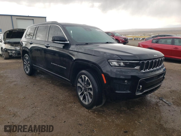 2022 Jeep Grand Cherokee Overland with VIN 1C4RJKDG5N8552142, listed as a Copart auction lot 47270055 with 52,377 mi miles and Salvage title. Bid and sale history available at DreamBid. Image 4.