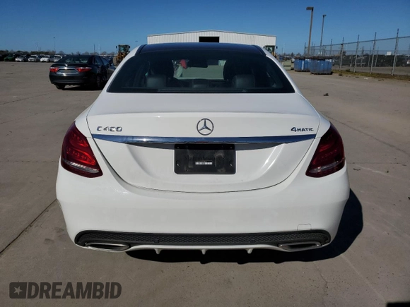 2015 Mercedes-Benz C-Class C 400 with VIN 55SWF6GB5FU028081, listed as a Copart auction lot 46878865 with 116,149 mi miles and Salvage Title. Bid and sale history available at carsss.com. Image 6.