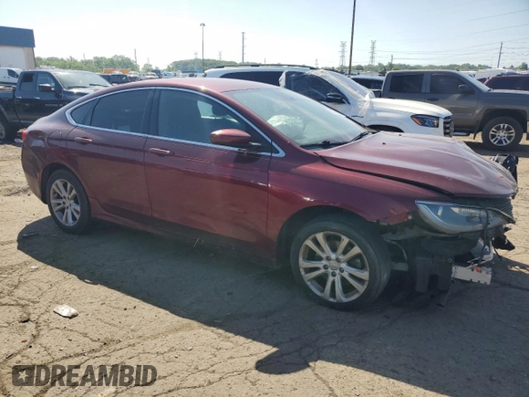 2015 Chrysler 200 Limited with VIN 1C3CCCAB7FN631799, listed as a Copart auction lot 62087565 with 143,648 mi miles and Salvage title. Bid and sale history available at DreamBid. Image 4.