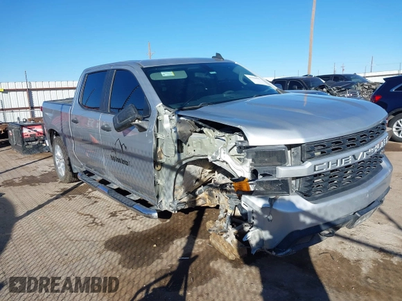 2020 Chevrolet Silverado 1500 Custom with VIN 3GCPWBEH2LG182016, listed as a IAAI auction lot 41364095 with 132,486 mi miles. Bid and sale history available at carsss.com. Image 1.