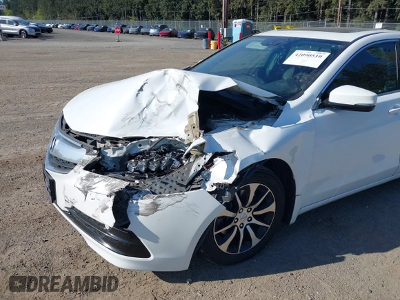 2015 Acura TLX Tech with VIN 19UUB1F57FA022666, listed as a IAAI auction lot 42090510 with 99,243 mi miles. Bid and sale history available at carsss.com. Image 6.