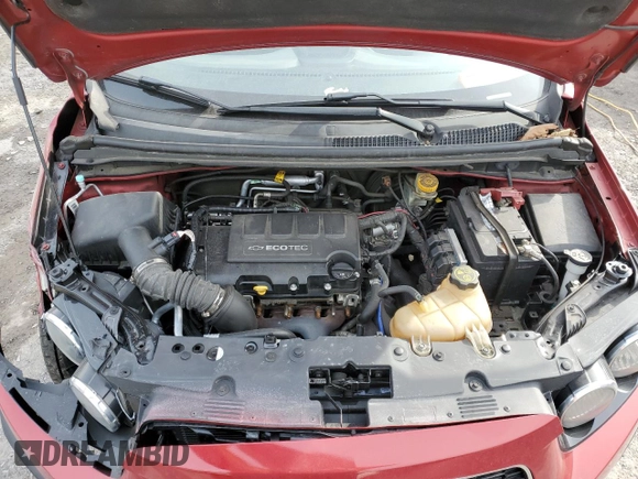 2013 Chevrolet Sonic LT with VIN 1G1JC5SB7D4103883, listed as a Copart auction lot 44175705 with 81,999 mi miles and Salvage Title. Bid and sale history available at DreamBid. Image 11.