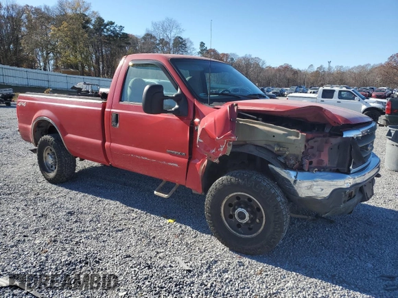 2000 Ford Super Duty F-250 XL with VIN 1FTNF21F3YEB90135, listed as a Copart auction lot 83629824 with 224,902 mi miles and Salvage Title. Bid and sale history available at carsss.com. Image 4.