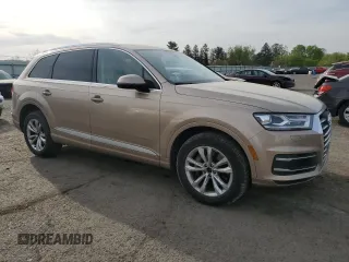 2018 Audi Q7 Premium with VIN WA1AHAF70JD025685, listed as a Copart auction lot 54544195 with 63,801 mi miles and Salvage title. Bid and sale history available at DreamBid. Image 4.