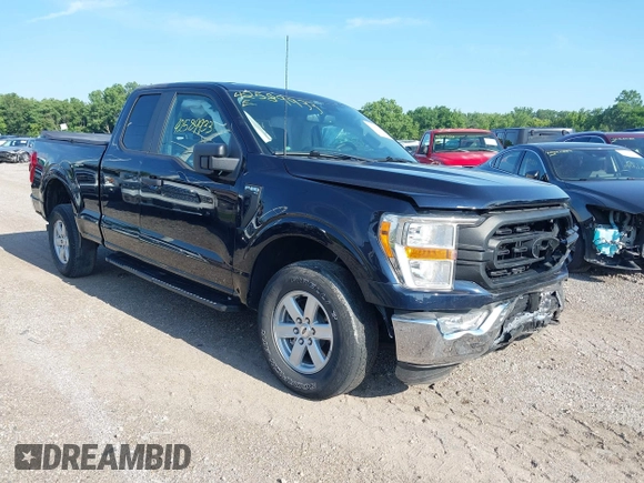 2021 Ford F-150 XL with VIN 1FTEX1EP3MFC93375, listed as a IAAI auction lot 42589933 with 65,132 mi miles and . Bid and sale history available at DreamBid. Image 1.