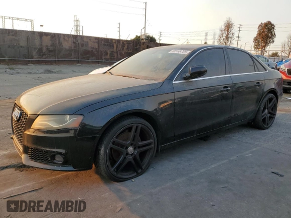 2010 Audi A4 2.0T Premium Plus with VIN WAUEFAFL1AN030850, listed as a Copart auction lot 88168785 with 122,396 mi miles and Clean Title. Bid and sale history available at carsss.com. Image 1.