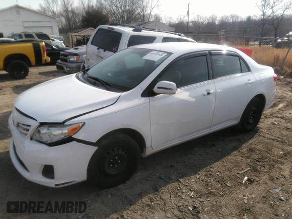 2013 Toyota Corolla L with VIN 2T1BU4EE0DC121177, listed as a IAAI auction lot 41759228 with 129,289 mi miles. Bid and sale history available at carsss.com. Image 2.