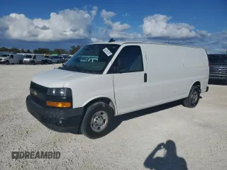 2019 Chevrolet Express Cargo z VIN 1GCWGBFGXK1258545, wystawiony jako Copart lot #78923854 z przebiegiem 186 274 mil mil oraz Czysty tytuł • Clean title. Historia ofert i sprzedaży dostępna na DreamBid. Obrazek 1.