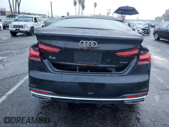 2021 Audi A5 Sportback Premium with VIN WAUABCF50MA033161, listed as a Copart auction lot 82951363 with 682 mi miles. Bid and sale history available at carsss.com. Image 6.