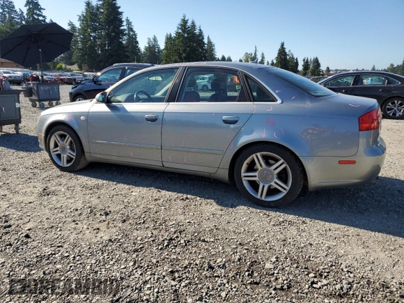 2007 Audi A4 2.0T with VIN WAUDF78E07A170949, listed as a Copart auction lot 63850645 with 176,621 mi miles and Salvage title. Bid and sale history available at DreamBid. Image 2.