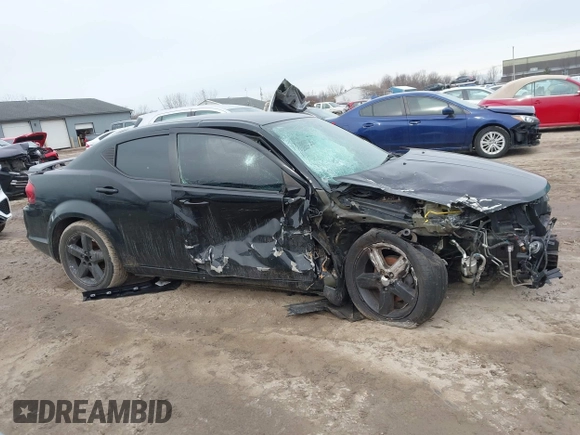 2014 Dodge Avenger SE with VIN 1C3CDZAB1EN189214, listed as a IAAI auction lot 41455776 with 1 mi miles. Bid and sale history available at carsss.com. Image 13.