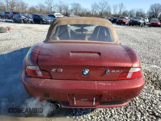 2001 BMW Z3 2.5i with VIN WBACN33401LK49779, listed as a Copart auction lot 84293094 with 0 mi miles and Salvage Title. Bid and sale history available at carsss.com. Image 6.