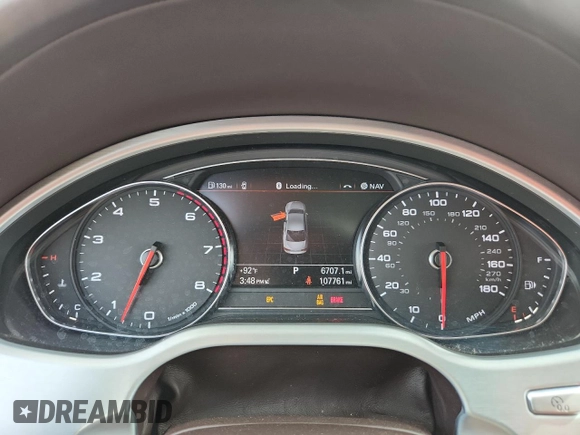 2013 Audi A8 4.0L with VIN WAUR2AFD2DN028826, listed as a Copart auction lot 64756025 with 107,761 mi miles and Salvage title. Bid and sale history available at DreamBid. Image 9.