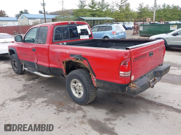 1998 Dodge Dakota SLT with VIN 1B7GG22Y1WS519712, listed as a IAAI auction lot 41913541 with 232,892 mi miles. Bid and sale history available at carsss.com. Image 3.