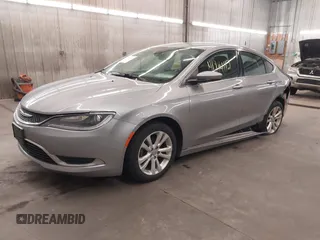 2015 Chrysler 200 Limited with VIN 1C3CCCAB1FN534985, listed as a IAAI auction lot 41914112 with 168,252 mi miles. Bid and sale history available at carsss.com. Image 2.