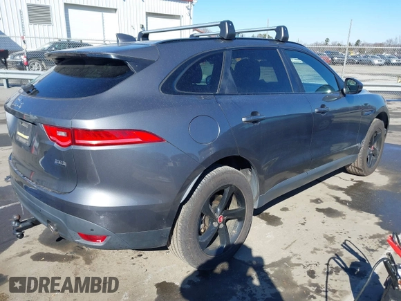 2018 Jaguar F-Pace 30t Premium with VIN SADCJ2GX4JA290073, listed as a IAAI auction lot 41399044 with 106,624 mi miles and . Bid and sale history available at DreamBid. Image 4.