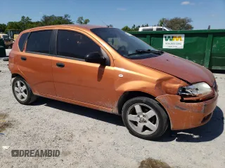 2006 Chevrolet Aveo LT with VIN KL1TG66636B667625, listed as a Copart auction lot 53377665 with 141,633 mi miles and Salvage title. Bid and sale history available at DreamBid. Image 4.