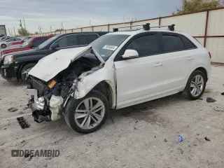 2017 Audi Q3 Premium with VIN WA1BCCFS0HR016968, listed as a Copart auction lot 79358604 with 0 mi miles and Salvage Title. Bid and sale history available at carsss.com. Image 1.