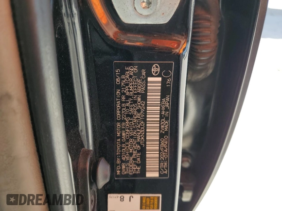 2015 Toyota Prius Four with VIN JTDKN3DU2F1979242, listed as a Copart auction lot 55240705 with Not Provided miles and Clean Title. Bid and sale history available at carsss.com. Image 12.