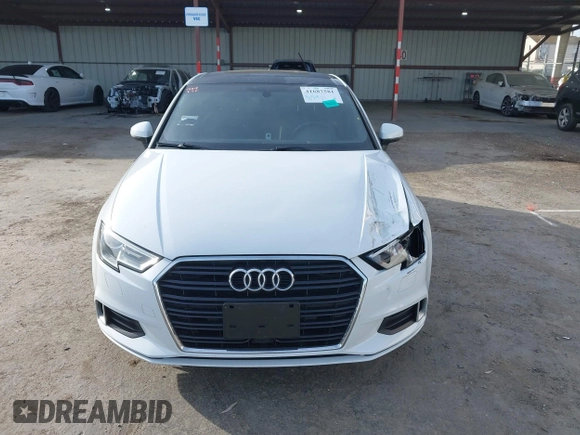 2018 Audi A3 Sedan Premium with VIN WAUAUGFF7J1069760, listed as a IAAI auction lot 41687581 with 70,980 mi miles. Bid and sale history available at carsss.com. Image 12.