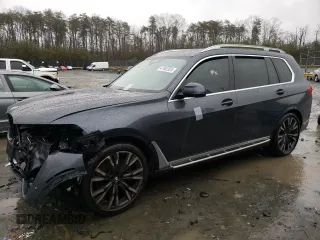 2019 BMW X7 xDrive40i with VIN 5UXCW2C51KL082125, listed as a Copart auction lot 47482325 with 0 mi miles and Salvage Title. Bid and sale history available at carsss.com. Image 1.