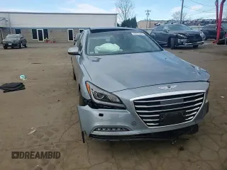 2017 Genesis G80 3.8L with VIN KMHGN4JE5HU204634, listed as a Copart auction lot 50973365 with Not Provided miles and Salvage Title. Bid and sale history available at carsss.com. Image 10.