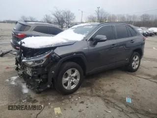 2020 Toyota RAV4 Hybrid XLE with VIN 2T3RWRFV0LW076881, listed as a Copart auction lot 45596675 with 212,397 mi miles and Salvage title. Bid and sale history available at DreamBid. Image 1.