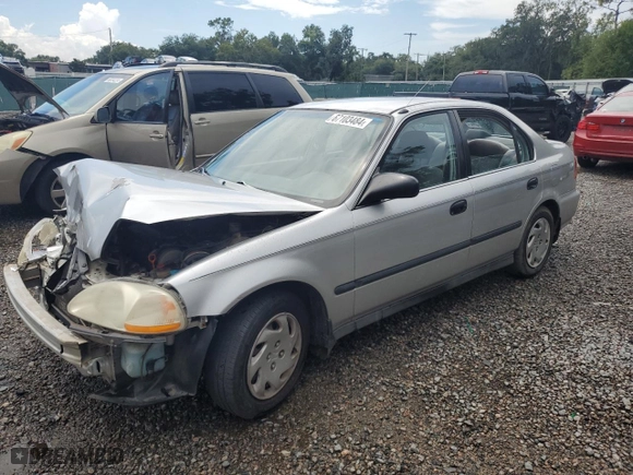 1996 Honda Civic LX "O" w/Air with VIN 1HGEJ6672TL052860, listed as a Copart auction lot 67103484 with 252,846 mi miles and Salvage Title. Bid and sale history available at carsss.com. Image 1.