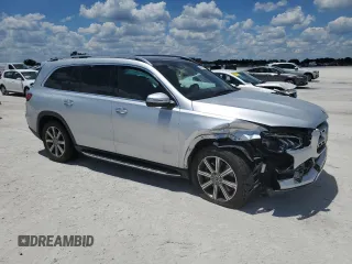 2021 Mercedes-Benz GLS 450 with VIN 4JGFF5KE5MA465206, listed as a Copart auction lot 55974954 with 60,964 mi miles and Salvage Title. Bid and sale history available at DreamBid. Image 4.