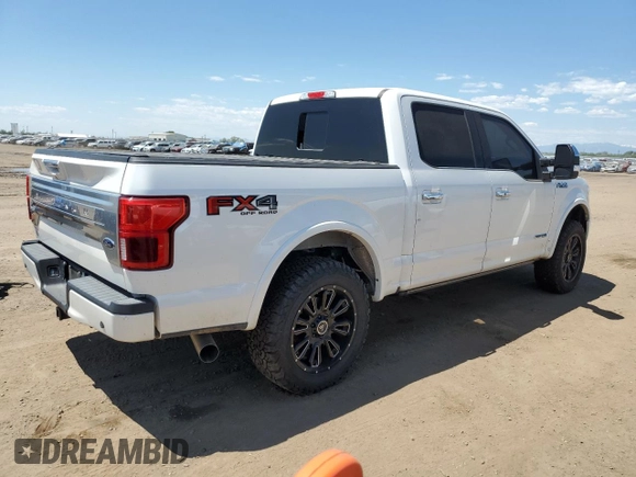 2018 Ford F-150 XL with VIN 1FTFW1E18JFC54246, listed as a Copart auction lot 60468305 with 89,814 mi miles and Salvage title. Bid and sale history available at DreamBid. Image 3.
